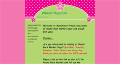 Desktop Screenshot of mainstreetproductionsrr.com